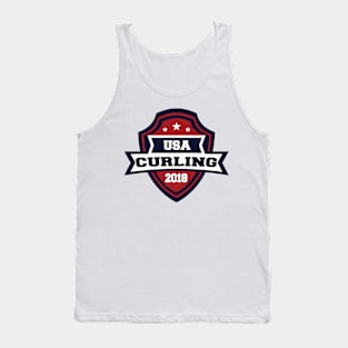 USA Curling Tank Top